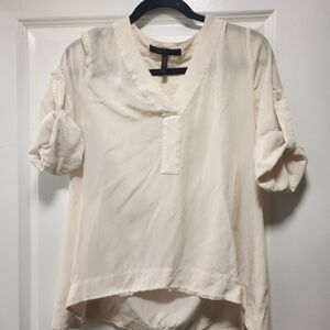 BCBGMaxAzria Cream Blouse